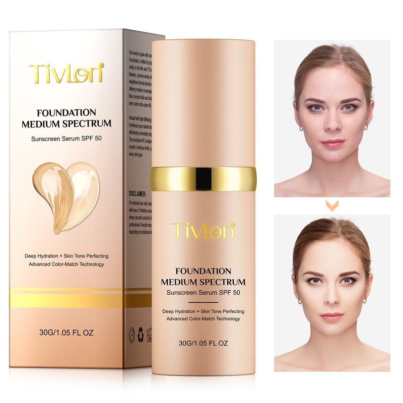 Foundation Manufacturer - SPF50 Waterproof Color Changing Full Coverage Liquid