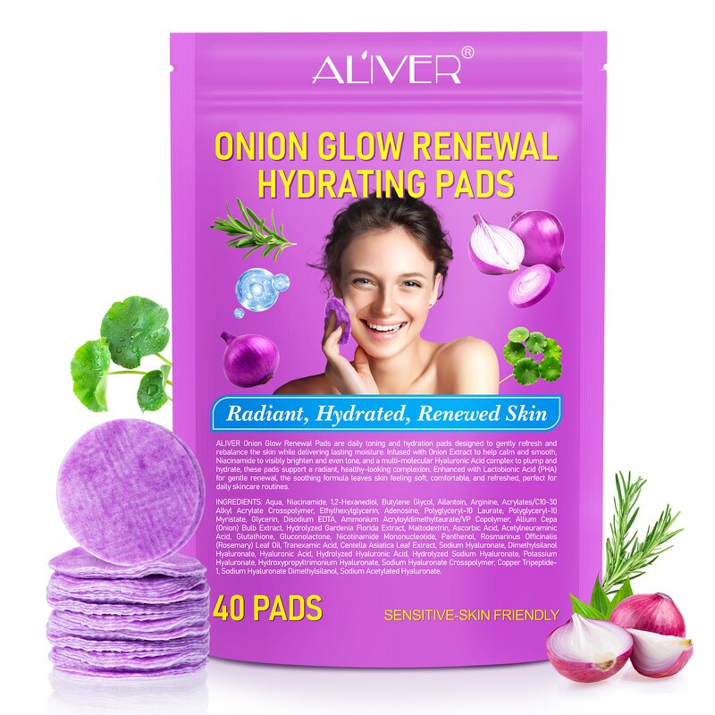 Toner Pad - ALIVER Onion Extract PHA Niacinamide Multi-Hyaluronic Acid Brighten