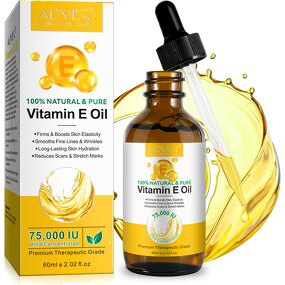 Vitamin E Oil - ALIVER 60ml Organic 100% Pure Face Body Moisturizing Serum