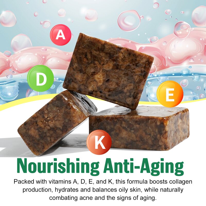 Soap Manufacturer - IKZEE African Black Soap 100g Organic Shea Acne Dark Spots Care
