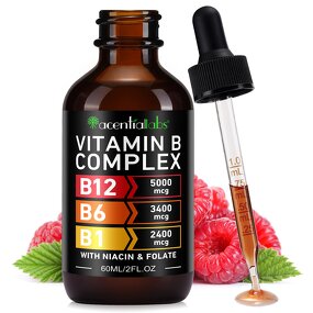 Liquid Drop Manufacturer - Acentiallabs Vitamin B Complex 60ml B12 B6 B1 Niacin