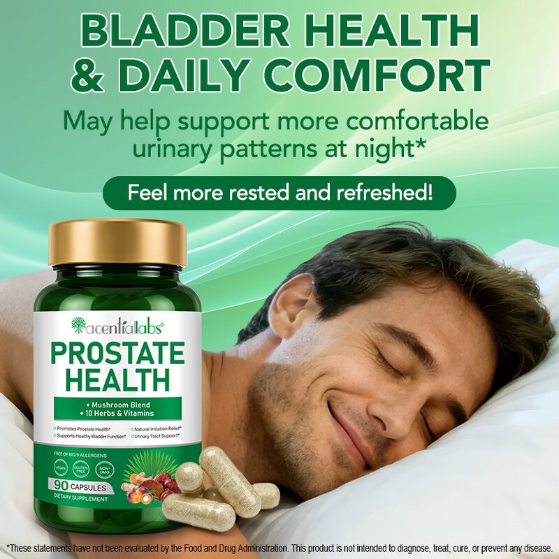 Capsule Manufacturer - Acentiallabs Prostate 90p Saw Palmetto Zinc Selenium Male