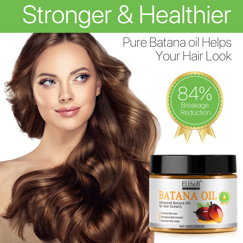 Batana Oil - ELbbuB 100% Pure Honduras Anti Hair Loss Thickness Men Women
