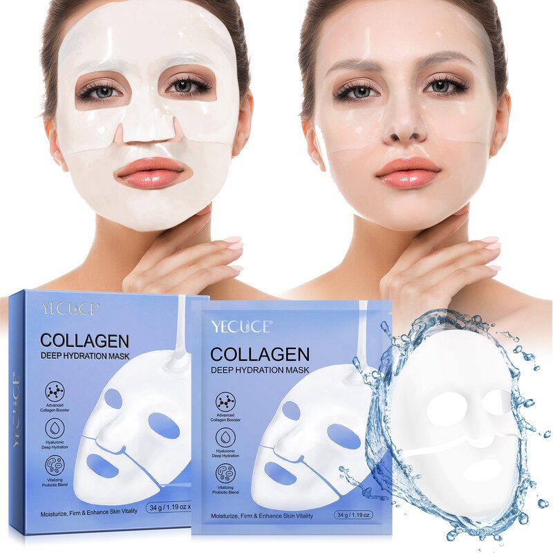 Facial Mask - YECUCE Korean Collagen Private Label Hydrating Whitening Sheet