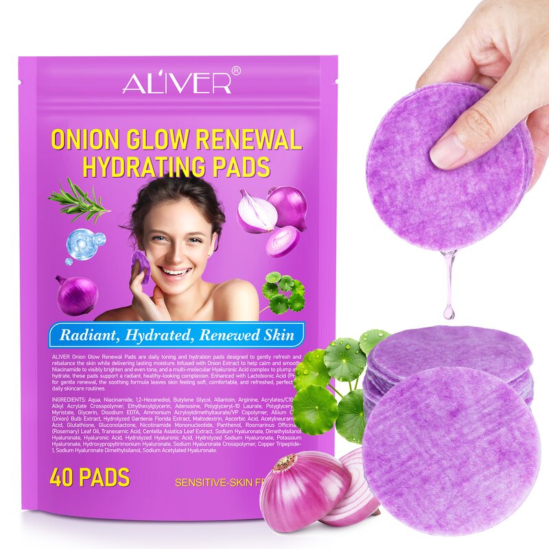 Toner Pad - ALIVER Onion Extract PHA Niacinamide Multi-Hyaluronic Acid Brighten