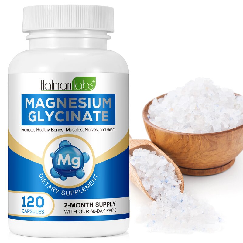 Capsule Manufacturer - Hatmanlabs Magnesium Glycinate 120p Bone Muscle Heart