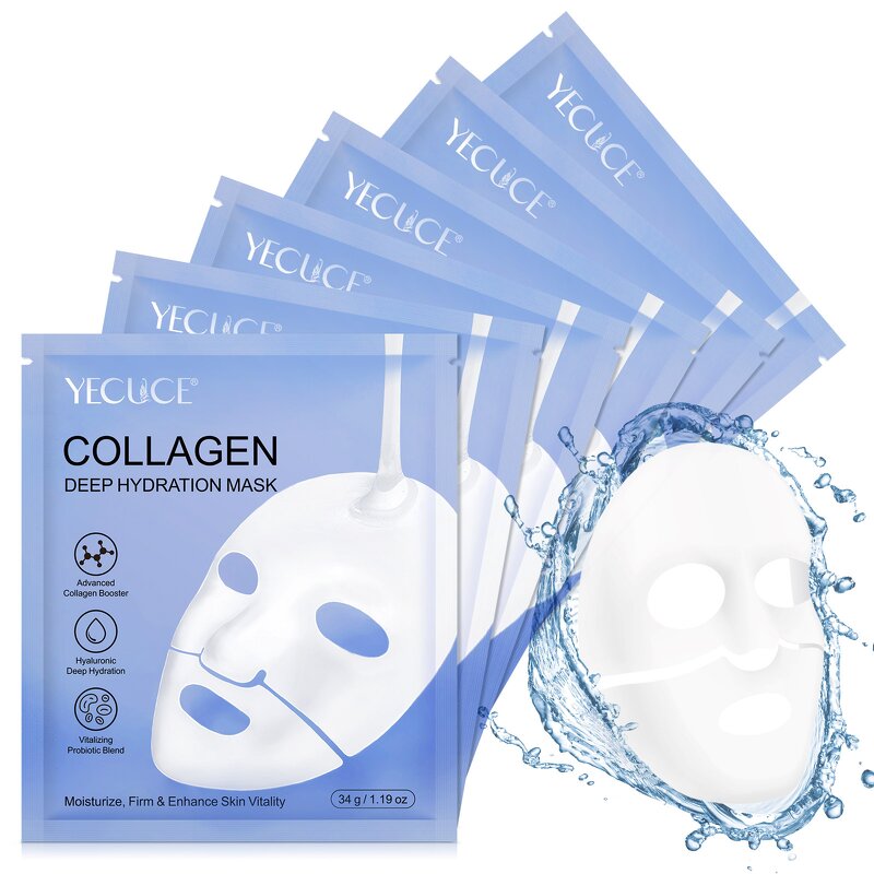 Facial Mask - YECUCE Korean Collagen Private Label Hydrating Whitening Sheet