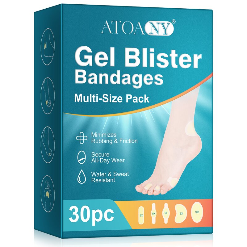 Foot Pad Manufacturer - ATOANY 30 Count Hydrocolloid Blister Bandages Heels Toes