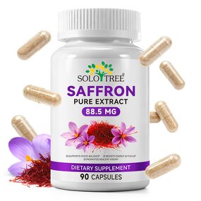 Capsule Manufacturer - SOLOTREE Saffron 90P Wild Harvested Mood Energy Eye