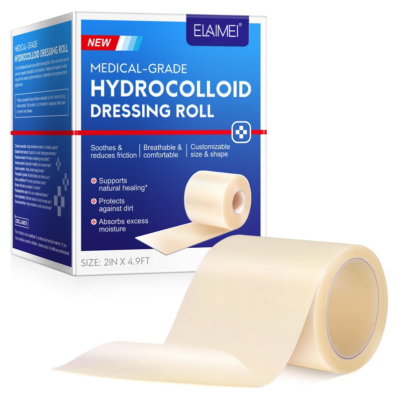 Acne Patch Roll - ELAIMEI 5cmX1.5m Medical Grade Hydrocolloid Waterproof Healing