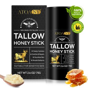 Tallow Balm Stick - ATOANY 75g Grass Fed Honey Shea Butter Olive Oil Dry Skin