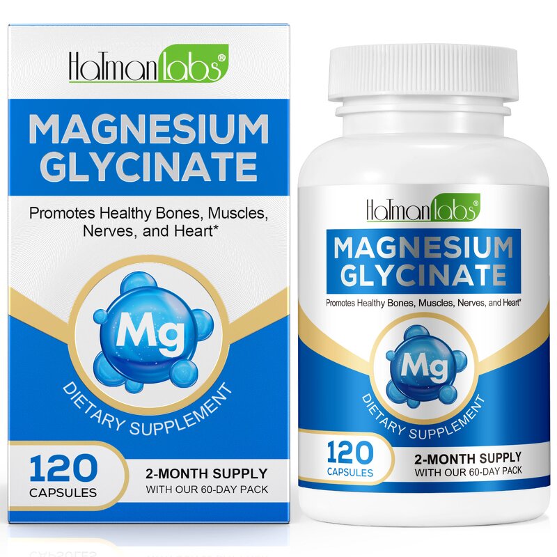 Capsule Manufacturer - Hatmanlabs Magnesium Glycinate 120p Bone Muscle Heart
