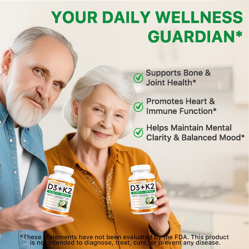 Softgel Manufacturer - Lofuanna Vitamin D3 K2 Vegan Coconut Oil Bone Health