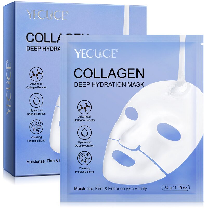 Facial Mask - YECUCE Korean Collagen Private Label Hydrating Whitening Sheet