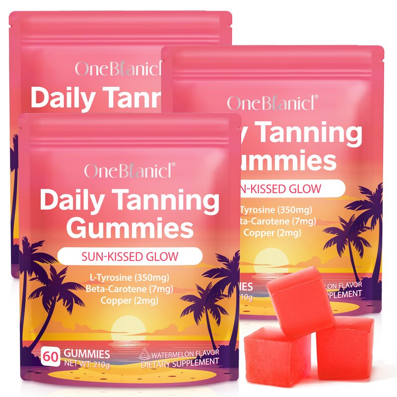 Gummy Manufacturer - OneBtanicl Tanning Glow Sun Kissed Indoor Outdoor Booster