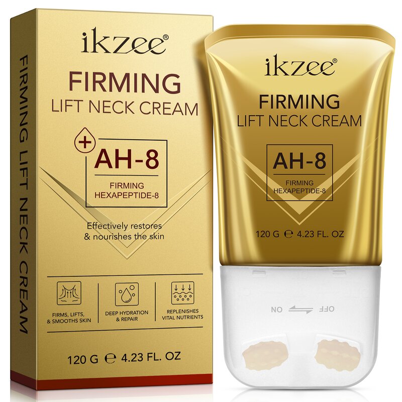 Neck Cream Manufacturer - Ikzee AH-8 120g Roller Peptide Firming Lifting Hydrating
