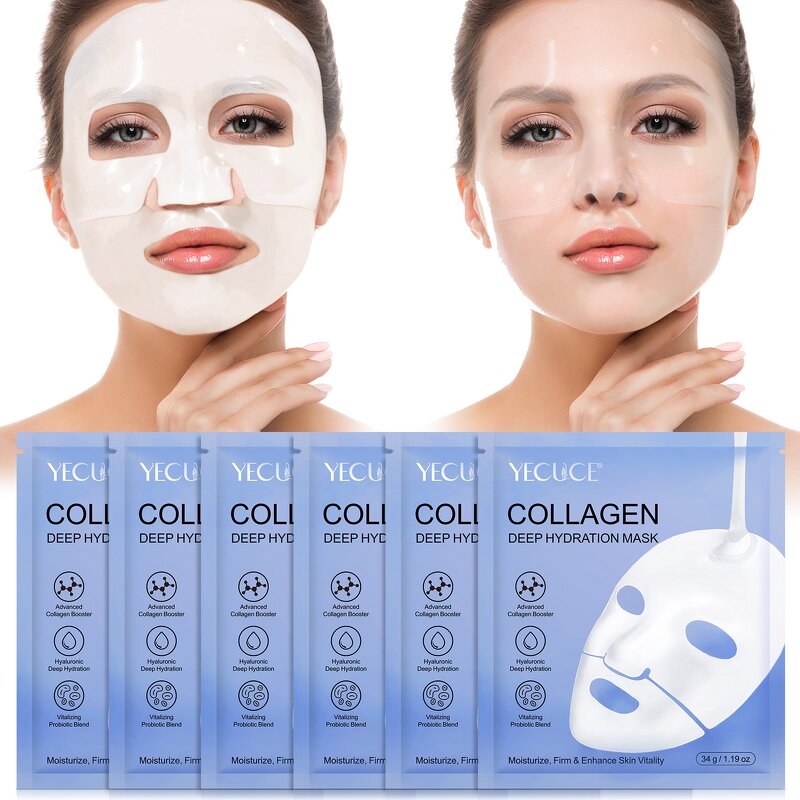 Facial Mask - YECUCE Korean Collagen Private Label Hydrating Whitening Sheet