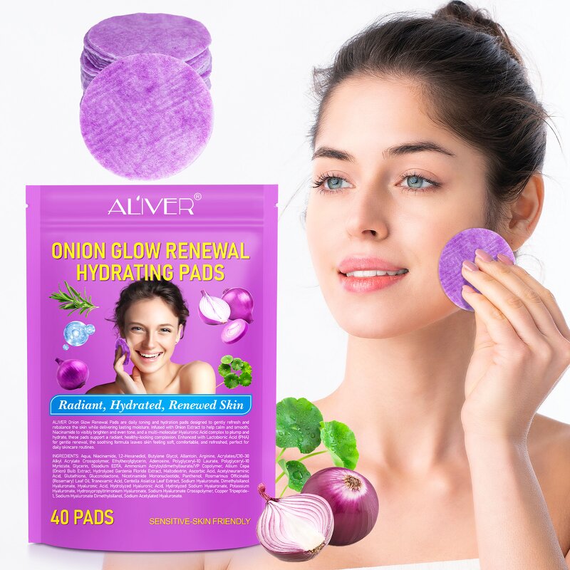 Toner Pad - ALIVER Onion Extract PHA Niacinamide Multi-Hyaluronic Acid Brighten