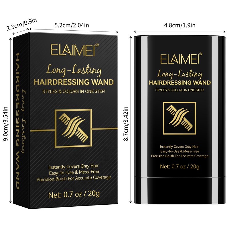 Hair Dye Stick - ELAIMEI 3 Colors Private Label Waterproof Sweat Proof Comb Wand