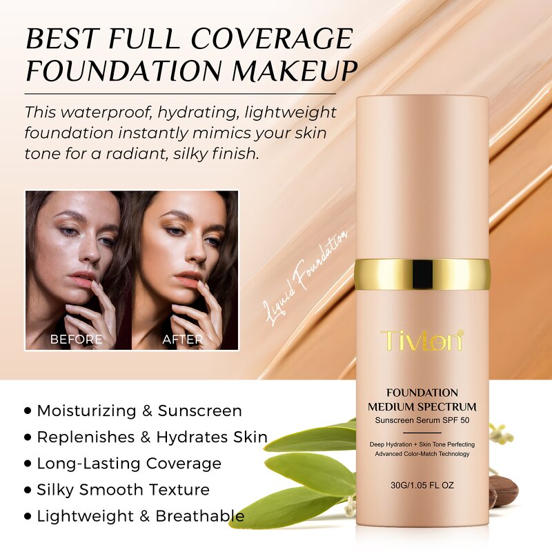 Foundation Manufacturer - SPF50 Waterproof Color Changing Full Coverage Liquid
