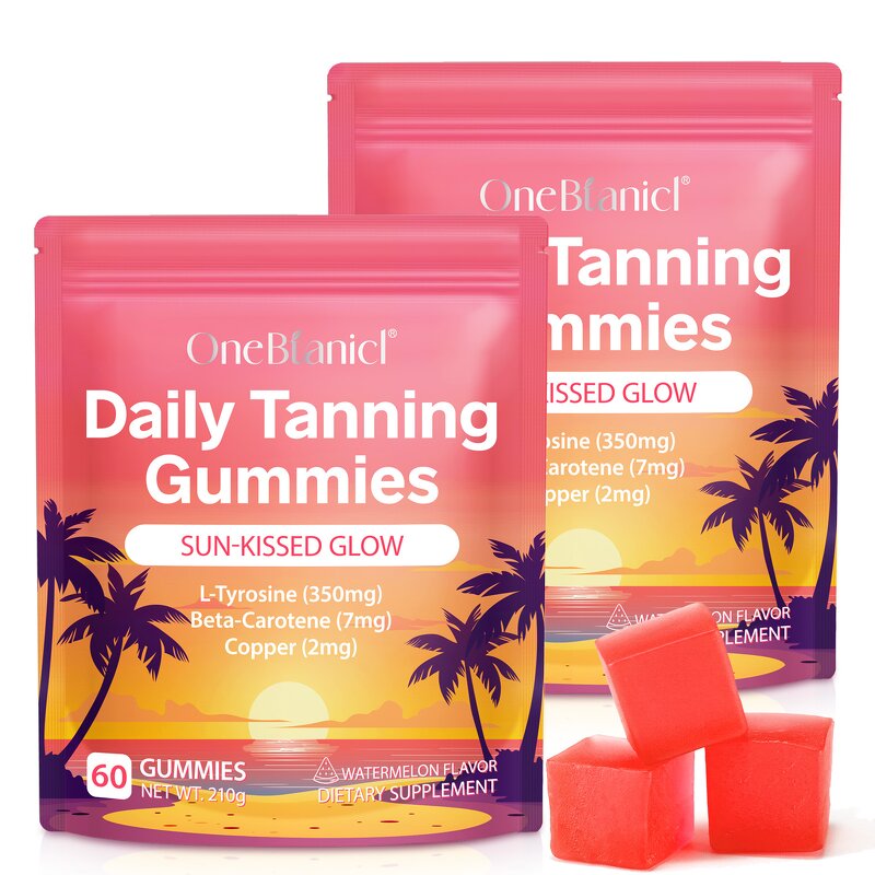 Gummy Manufacturer - OneBtanicl Tanning Glow Sun Kissed Indoor Outdoor Booster