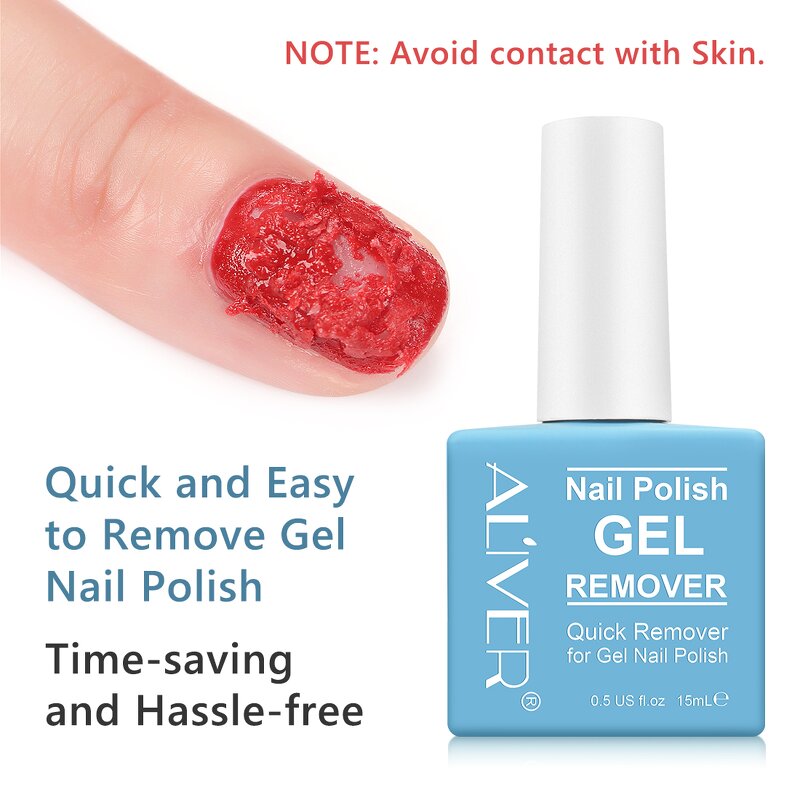 Nail Remover Liquid - ALIVER Hot Selling Acetone Free Effective Salon Grade