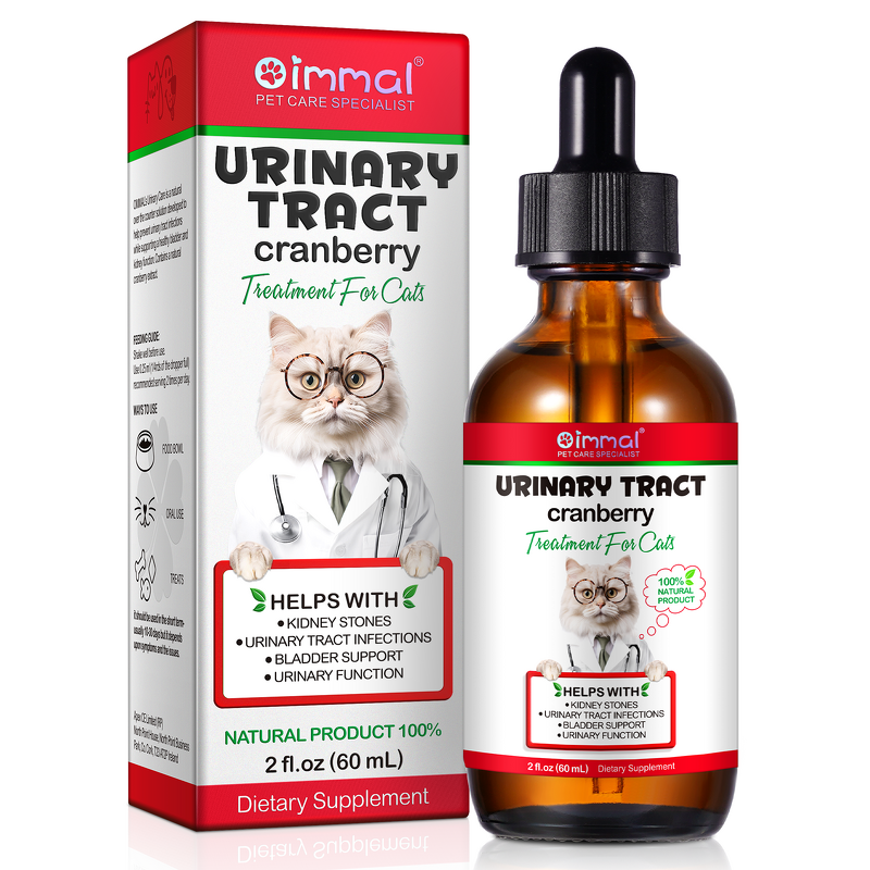 Pet Supplement - Oimmal 60ml Cranberry Urinary Tract Bladder Health Cat