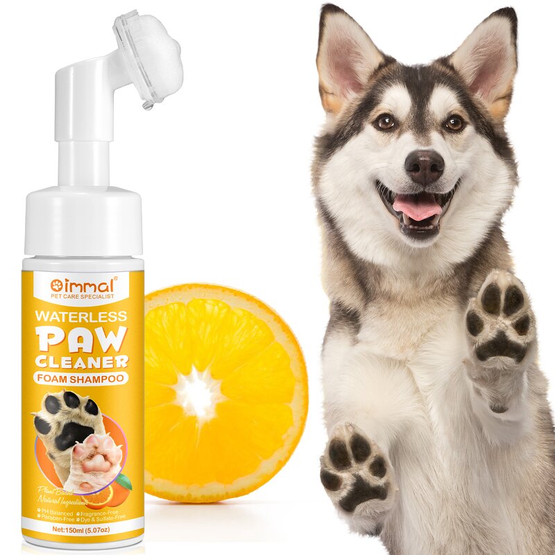 Dogs Feet Cleaner Fluid Cat Claw Washing Pets Foot Cleaning Waterless Paw Cleaner Foam Shampoo With Enhanced Silicone Scrubber
