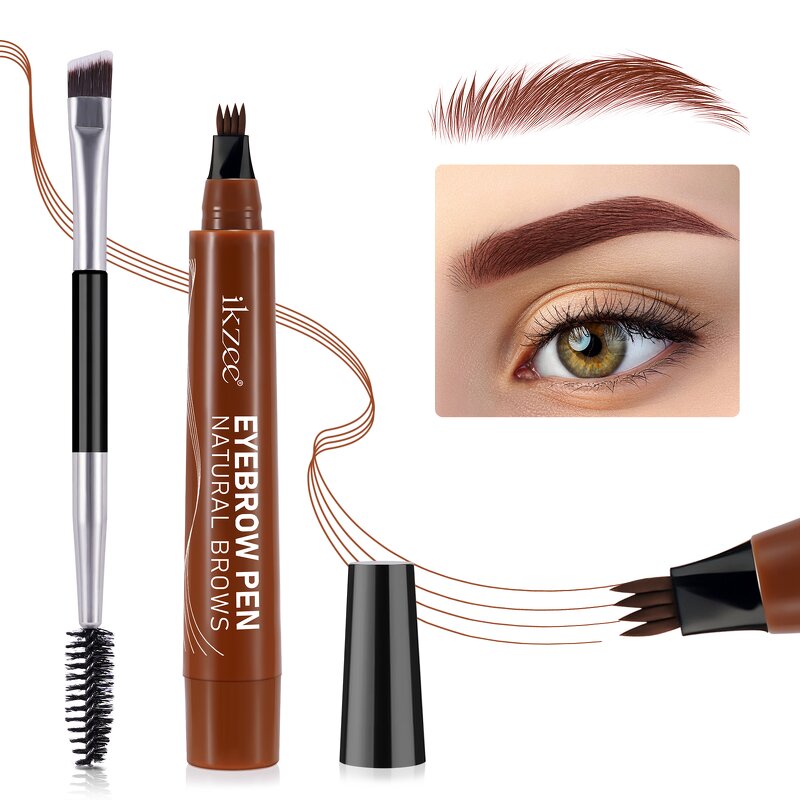 Eyebrow Pen - 3D 4-Fork-Tip Magical Microblading Waterproof Long-Lasting