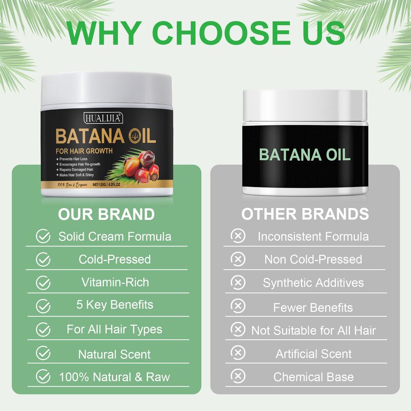 Batana Oil - ELbbuB 100% Organic Unrefined Anti Hair Loss Repair Growth