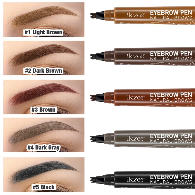 Eyebrow Pen - 3D 4-Fork-Tip Magical Microblading Waterproof Long-Lasting