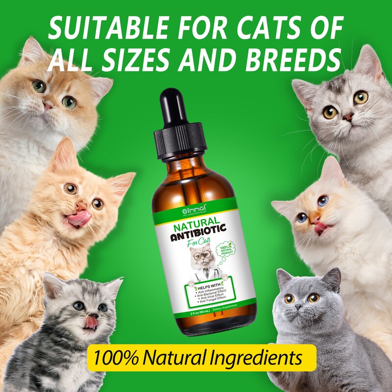 Pet Supplement - Oimmal 60ml Natural Antibiotic Anti Bacterial Inflammatory Cat