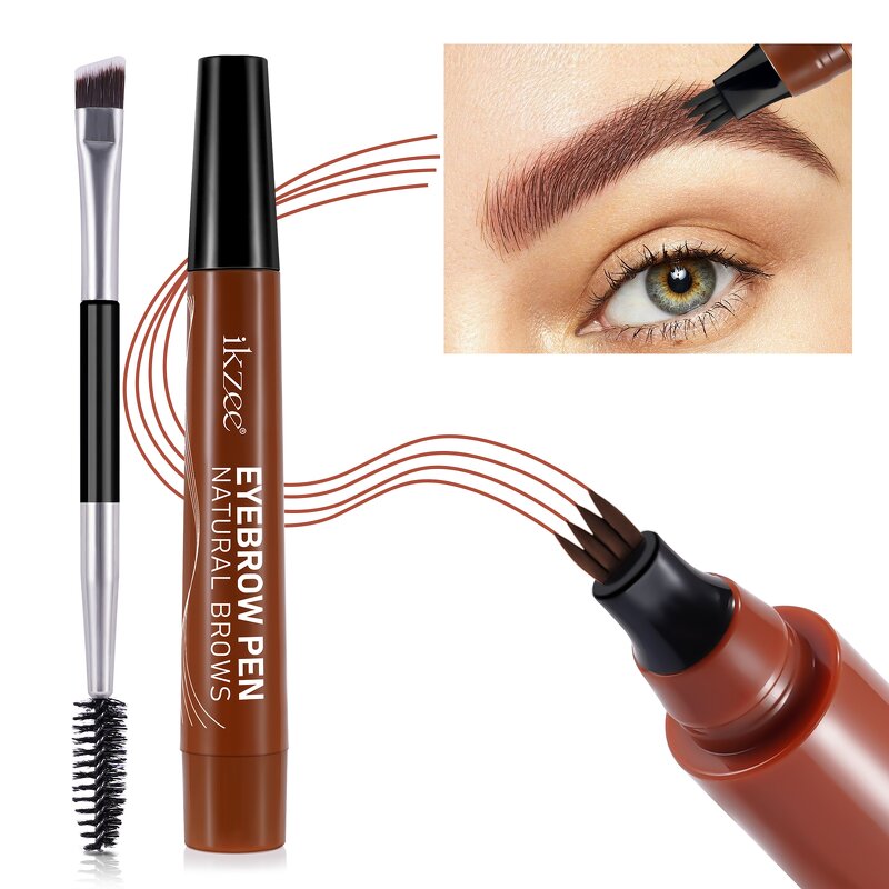 Eyebrow Pen - 3D 4-Fork-Tip Magical Microblading Waterproof Long-Lasting