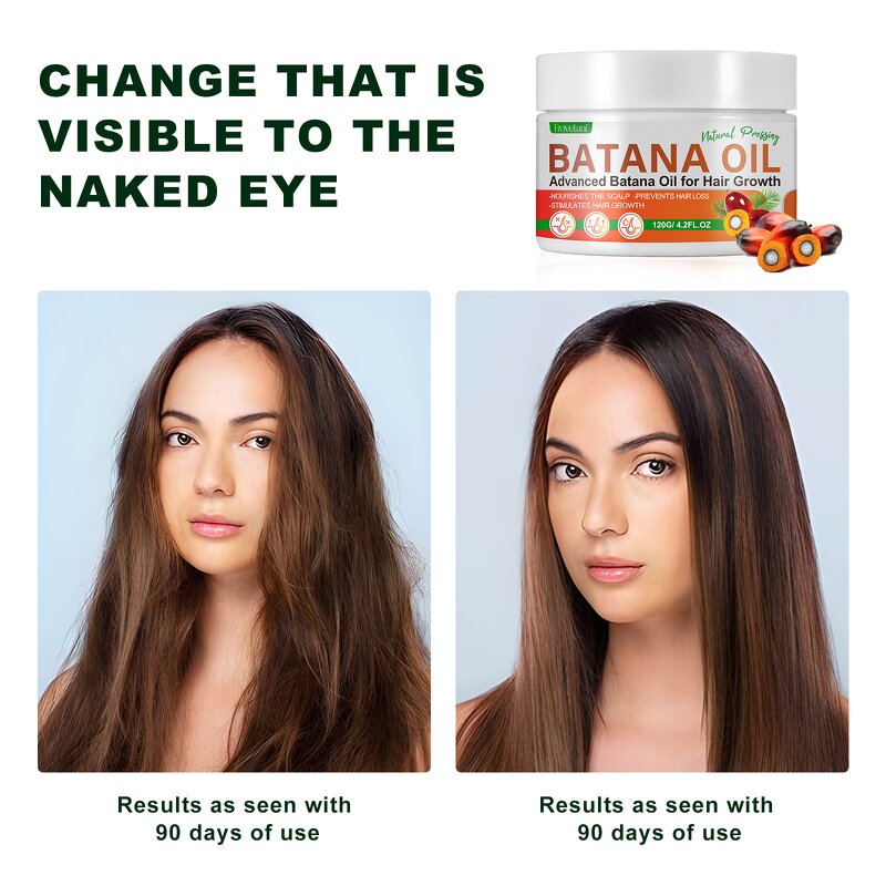 Batana Oil - Uocasi 100% Natural Honduras Anti Hair Loss Thickness Men Women