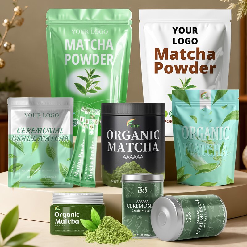 Matcha Powder Manufacturer - Private Label 100% Natural Organic Green Tea Free Sample Bulk