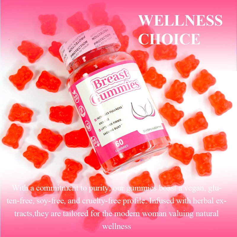 Breast Enlargement Gummies Manufacturer - Natural for Tight Skin & Chest