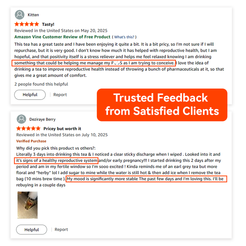 Womb Tea Manufacturer - Non-GMO Gluten-Free Herbal Fertility Supplement