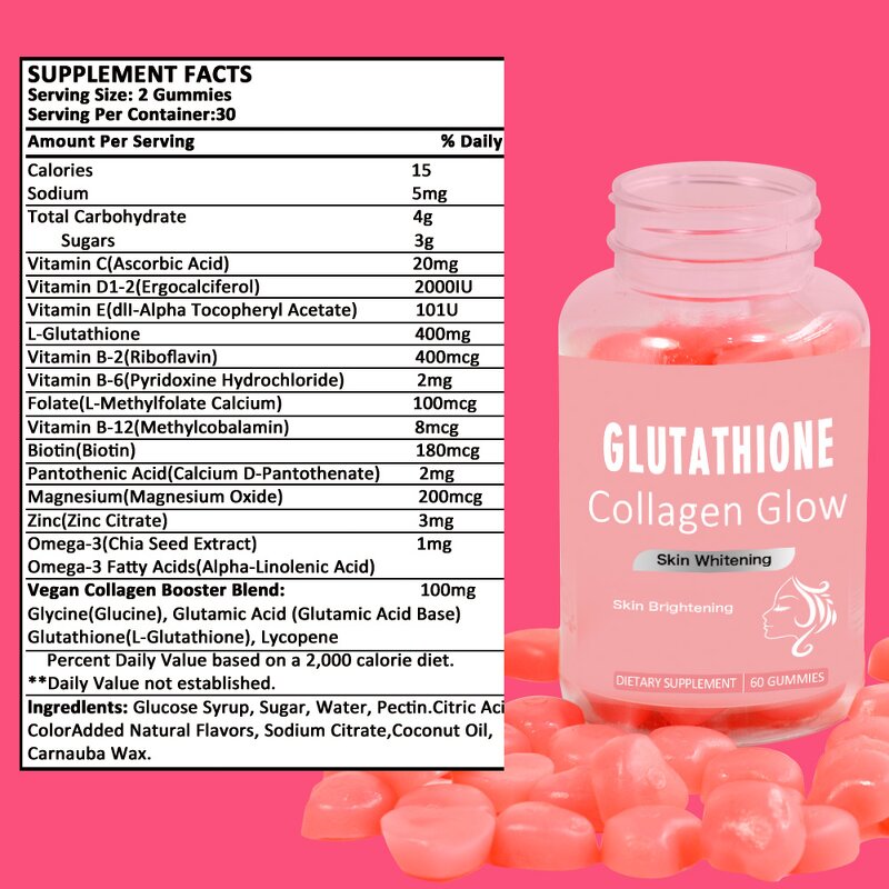 Glutathione Gummies Manufacturer - Skin Whitening & Anti-Oxidant
