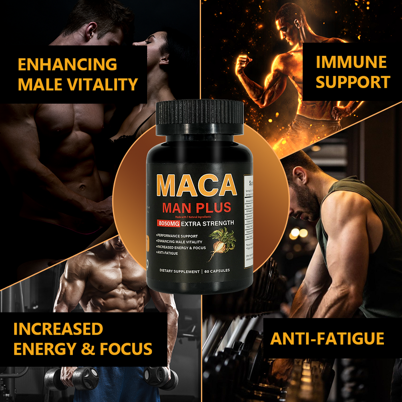 Maca Capsules Manufacturer - Organic Black for Men Energy & Bed Performance
