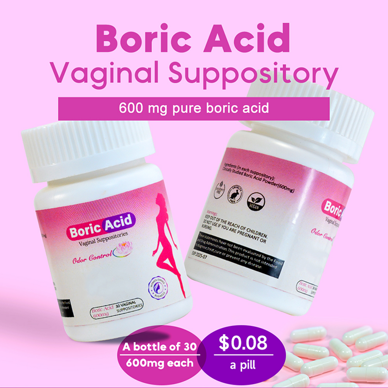 Boric Acid Suppositories Manufacturer - Gluten-Free Vaginal Capsules & Pops