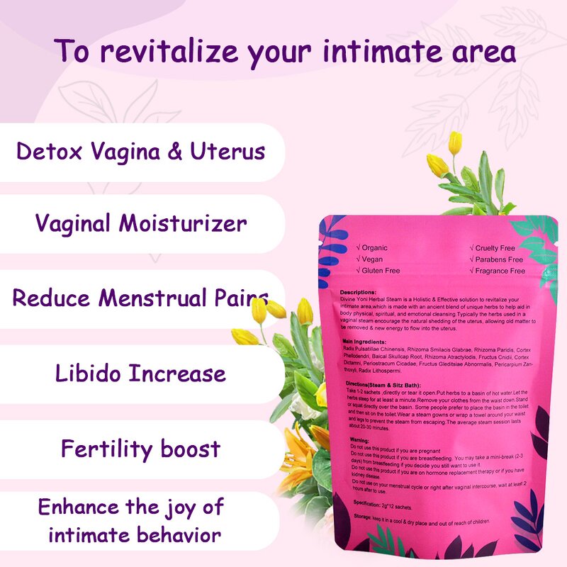 Yoni Steam Herbs Manufacturer - 2023 Hot Selling for Vaginal Bath Teas