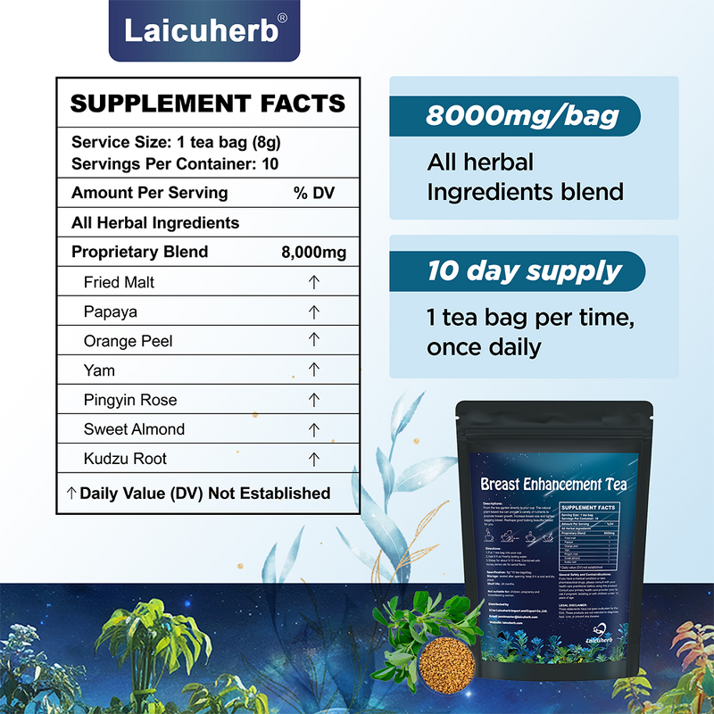 Breast Enhancement Tea Manufacturer - Women's Health Tea for Fast Growth