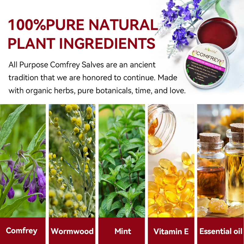 Comfrey Salve Manufacturer - Organic Herbal Extract Ointment for Relief