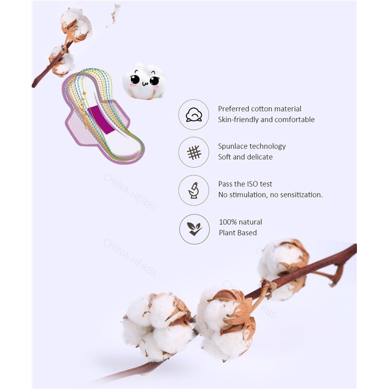 Sanitary Napkin Manufacturer - OEM Super Absorbent Organic Cotton 240mm