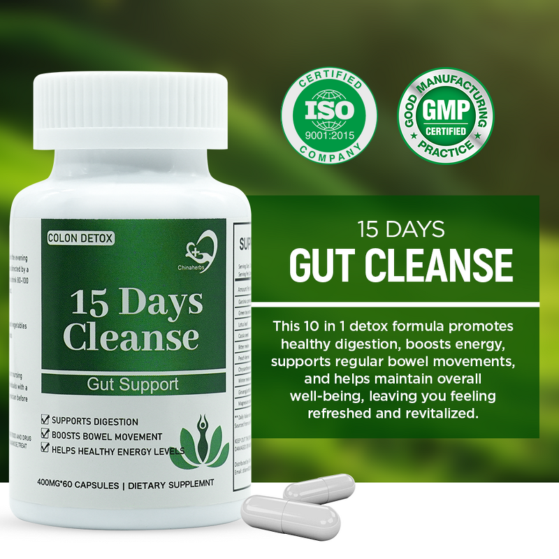 Slimming Capsule Manufacturer - 15 Day Gut Cleanse & Colon Health