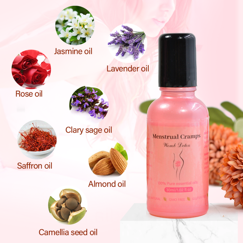 Menstrual Essential Oil Manufacturer - Pure Jasmine Lavender for Dysmenorrhea