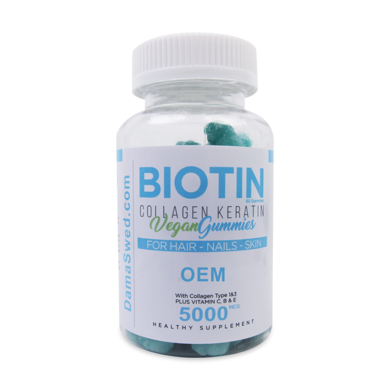 Hair Growth Gummies Factory - Hot Selling Biotin Collagen Anti-Aging
