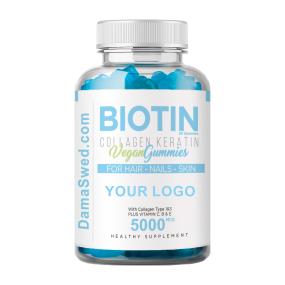 GSH Supplement Gummies Supplier - OEM Hair Whitening Biotin