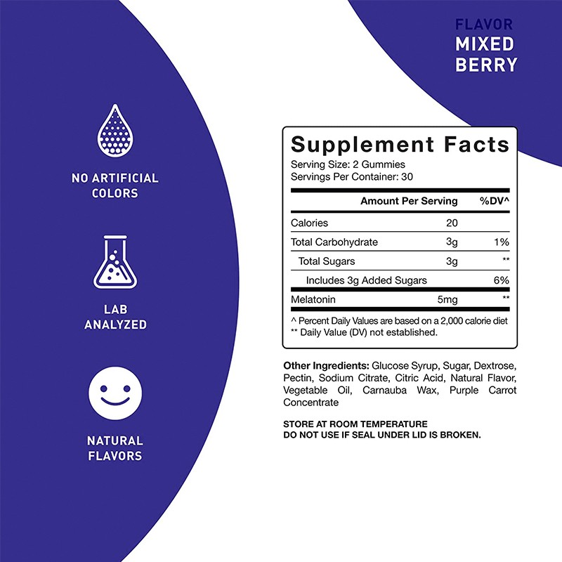 Sleep Gummy Bears Supplier - OEM Health Supplement Vegan Melatonin