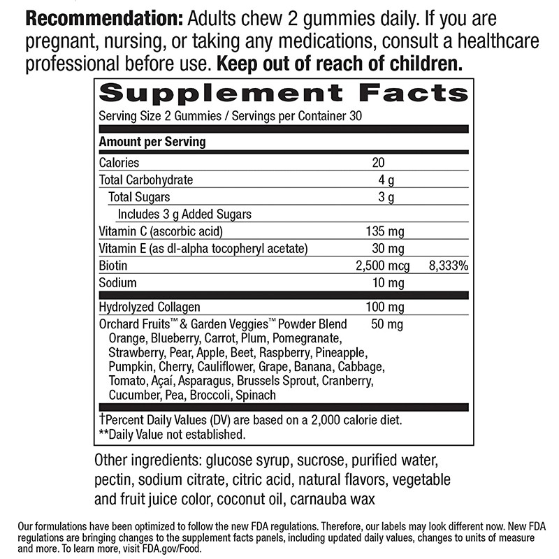 Beauty Gummies Manufacturer - Natural Hair Skin Nail Biotin Formula